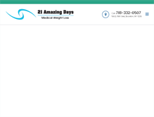 Tablet Screenshot of 21amazingdays.com